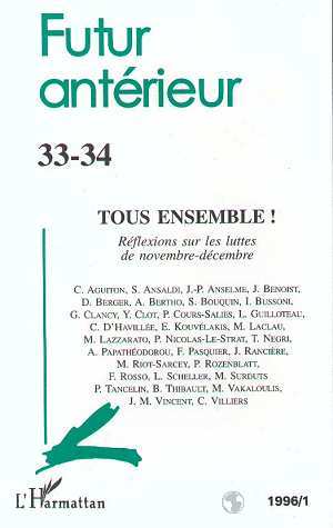 Futur Antérieur, Tous ensemble !, Réflexions sur les luttes de novembre-décembre - n°33-34 (9782738442734-front-cover)