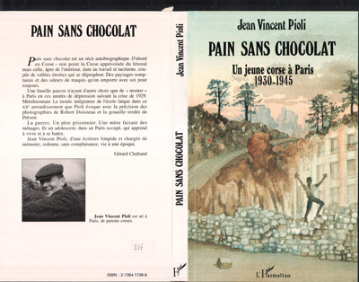 Pain sans chocolat, Un enfant corse à Paris - 1930-1945 (9782738417398-front-cover)