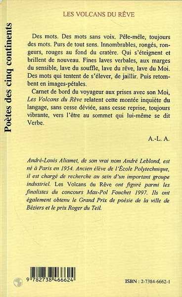 Les Volcans du Rêve (9782738466624-back-cover)