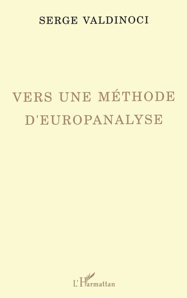 Vers une méthode d'europanalyse (9782738430144-front-cover)