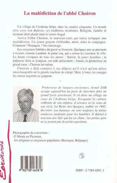 La Malédiction de l'abbé Choiron (9782738465818-back-cover)