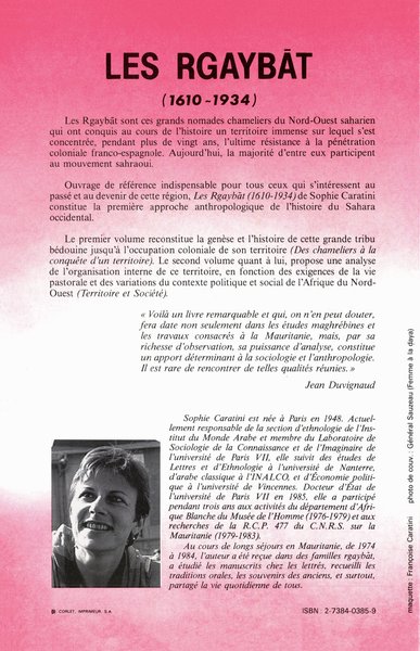 Les Rgaybat (1610-1934), Tome 2 (9782738403858-back-cover)