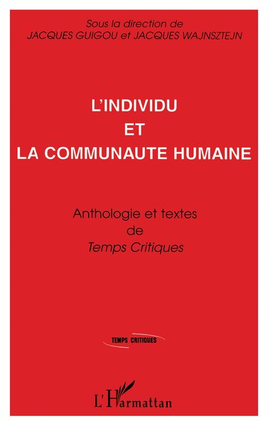 L'individu et la Communauté Humaine (9782738467713-front-cover)
