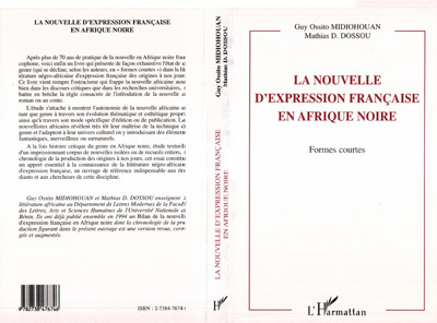 LA NOUVELLE D'EXPRESSION FRANÇAISE EN AFRIQUE NOIRE, Formes courtes (9782738476746-front-cover)