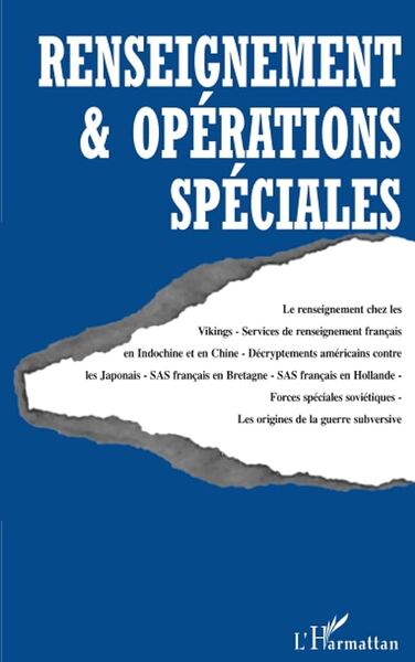 Renseignement et opérations spéciales, RENSEIGNEMENT ET OPERATIONS SPECIALES N°1 (9782738477309-front-cover)