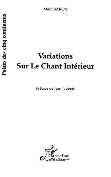 Variations sur le Chant Intérieur (9782738466617-front-cover)