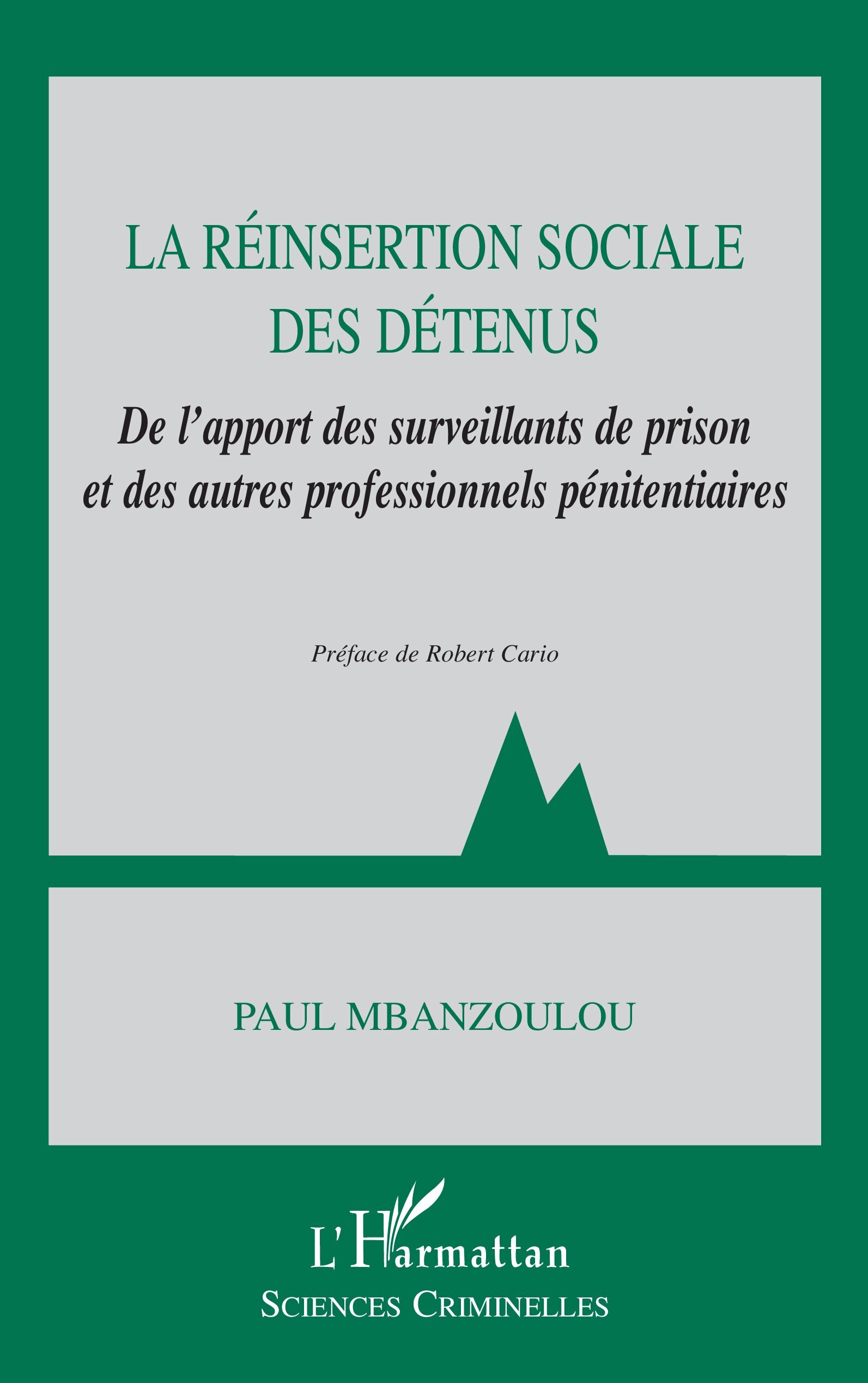 LA REINSERTION SOCIALE DES DETENUS, De l'apport des surveillants de prison et des autres professionnels pénitentiaires (9782738493064-front-cover)