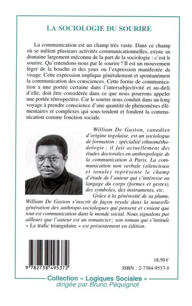 LA SOCIOLOGIE DU SOURIRE ou Le pouvoir de la séduction (9782738495372-back-cover)
