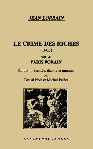 Le crime des riches suivi de "Paris forain" (9782738442321-front-cover)