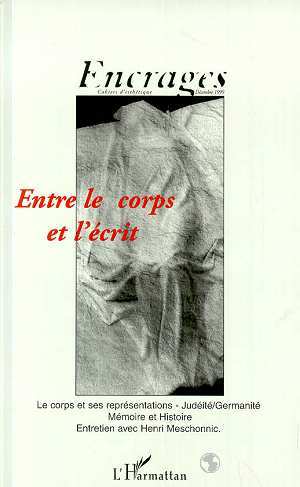 Encrages, ENTRE LE CORPS ET L'ÉCRIT, Cahiers d'esthétique (9782738486301-front-cover)