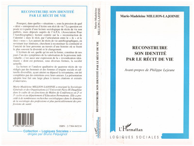 RECONSTRUIRE SON IDENTITE PAR LE RECIT DE VIE (9782738484321-front-cover)