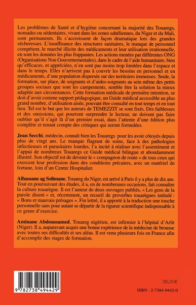GUIDE MÉDICAL, Français-Tamasheq (9782738494429-back-cover)