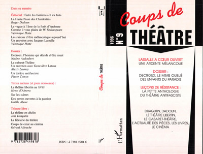 Coups de théâtre, Decroux, le mime oublié des enfants du Paradis (9782738449818-front-cover)