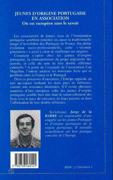 Jeunes d'origine portugaise en association, On est européen sans le savoir (9782738460141-back-cover)