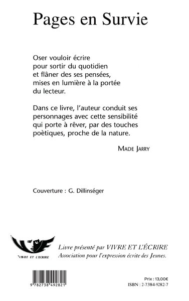 PAGE EN SURVIE (9782738492821-back-cover)