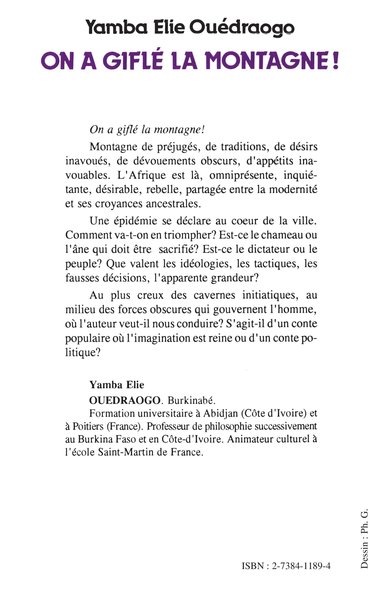 On a giflé la montagne (9782738411891-back-cover)