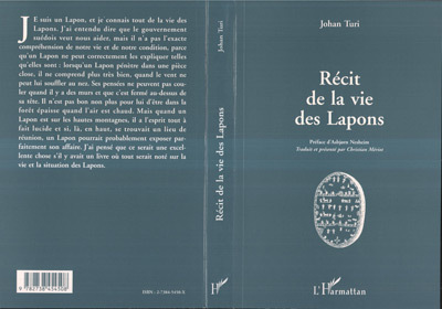 Récit de la vie des Lapons (9782738454508-front-cover)