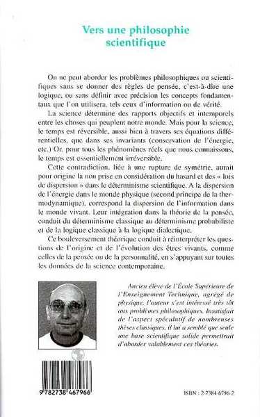 Vers une Philosophie Scientifique (9782738467966-back-cover)
