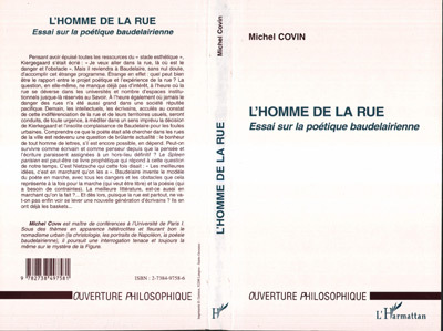 L'homme de la Rue, Essai sur la Politique Baudelairienne (9782738497581-front-cover)