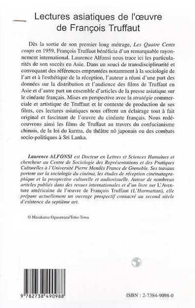 LECTURES ASIATIQUES DE L'UVRE DE FRANCOIS TRUFFAUT (9782738490988-back-cover)