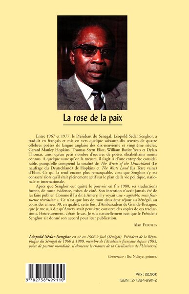 LA ROSE DE LA PAIX ET AUTRES POÈMES, Traduits de l’anglais (9782738499110-back-cover)