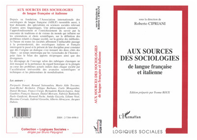 Aux sources des sociologies de langue française et italienne (9782738449986-front-cover)