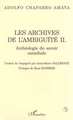 LES ARCHIVES DE L'AMBIGUÏTÉ II, Archéologie du savoir cannibale (9782738495440-front-cover)