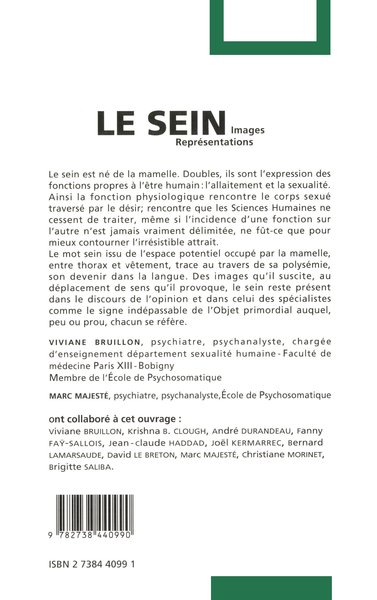 Le sein, Images, représentations (9782738440990-back-cover)