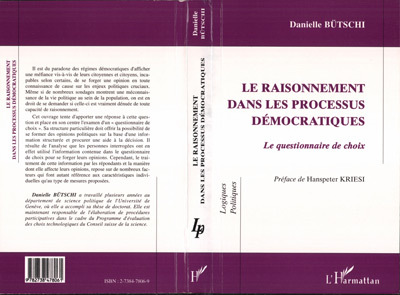 LE RAISONNEMENT DANS LES PROCESSUS DÉMOCRATIQUES, Le questionnaire de choix (9782738478061-front-cover)