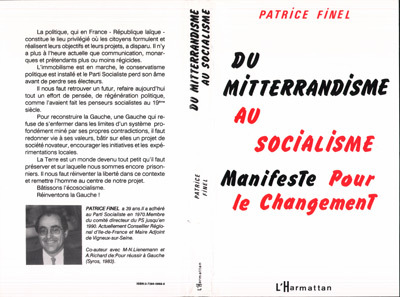 Du mitterrandisme au socialisme, Manifeste pour le changement (9782738408686-front-cover)
