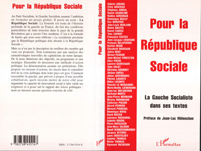 POUR LA REPUBLIQUE SOCIALE (9782738455147-front-cover)