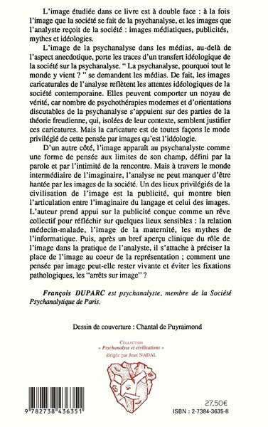 L'image sur le divan, Comment Virwge vient au psychanalyste (9782738436351-back-cover)