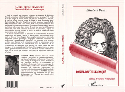 DANIEL DEFOE DEMASQUÉ, Lecture de l'uvre romanesque (9782738476111-front-cover)
