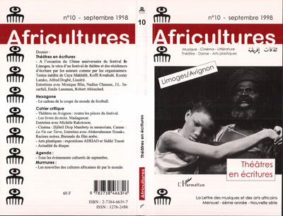 Africultures, Théâtres en écritures (9782738466396-front-cover)