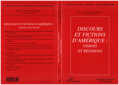 Annales du Monde Anglophone, Discours et fictions d'Amérique : visions et revisions (9782738466044-front-cover)