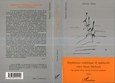 Expérience esthétique et culturelle chez Henri Michaux, La quête d'un savoir et d'une posture (9782738444110-front-cover)
