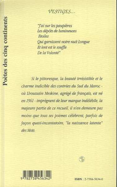 Vestiges (9782738456342-back-cover)