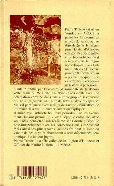 Un quart de siècle au service de l'Afrique tropicale (9782738451439-back-cover)