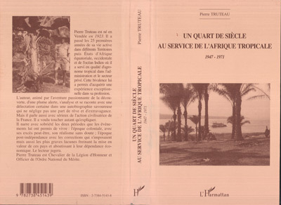 Un quart de siècle au service de l'Afrique tropicale (9782738451439-front-cover)