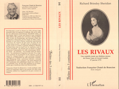 LES RIVAUX, Une comédie jouée aux théâtre royaux de Drury Lane et Covent Garden. - 17 janvier 1775 (9782738499714-front-cover)