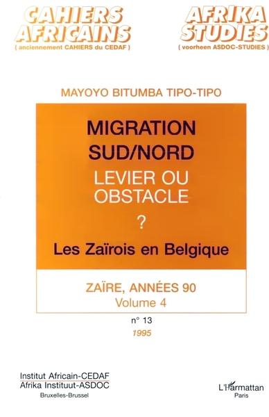 Cahiers Africains, Migration Sud/Nord (9782738431059-front-cover)