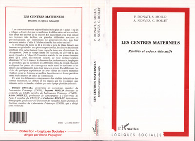 LES CENTRES MATERNELS, Réalités et enjeux éducatifs (9782738483096-front-cover)