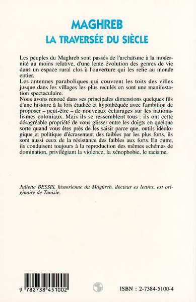 Maghreb la traversée du siècle (9782738451002-back-cover)