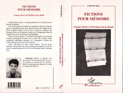 Fiction pour Mémoire, Camus, Perec et l'écriture de la shoah (9782738470720-front-cover)