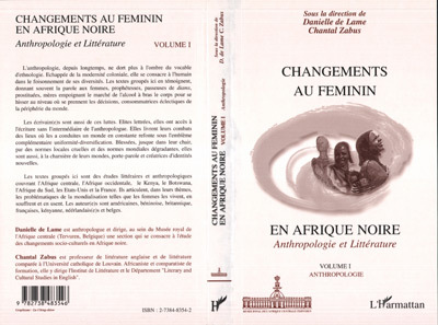 CHANGEMENTS AU FEMININ EN AFRIQUE NOIRE, Anthropologie et Littérature - Volume I : Anthropologie (9782738483546-front-cover)