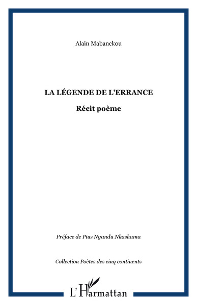 La légende de l'errance, Récit poème (9782738435590-front-cover)