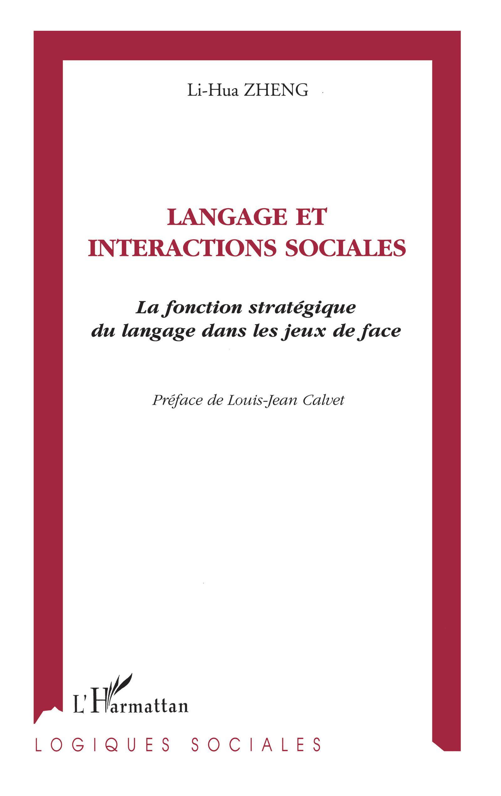 Langage et Interactions Sociales (9782738467812-front-cover)