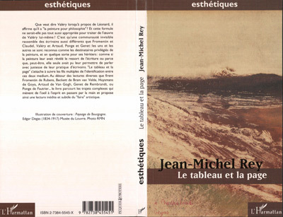 LE TABLEAU ET LA PAGE (9782738455451-front-cover)