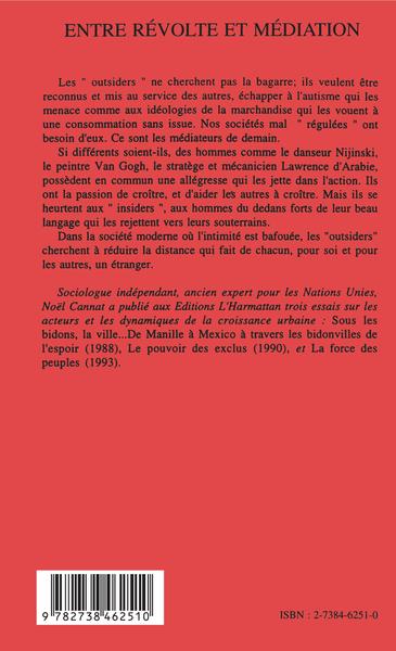Entre Révolte et Médiation, Les outsiders (9782738462510-back-cover)