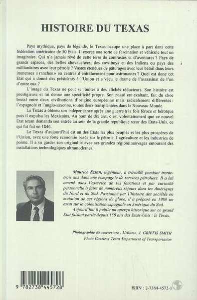 Histoire du Texas (9782738445728-back-cover)